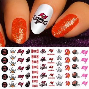 💌BO/GO$6 🏈 Tampa Bay Buccaneers Water Transfer Nail Decals